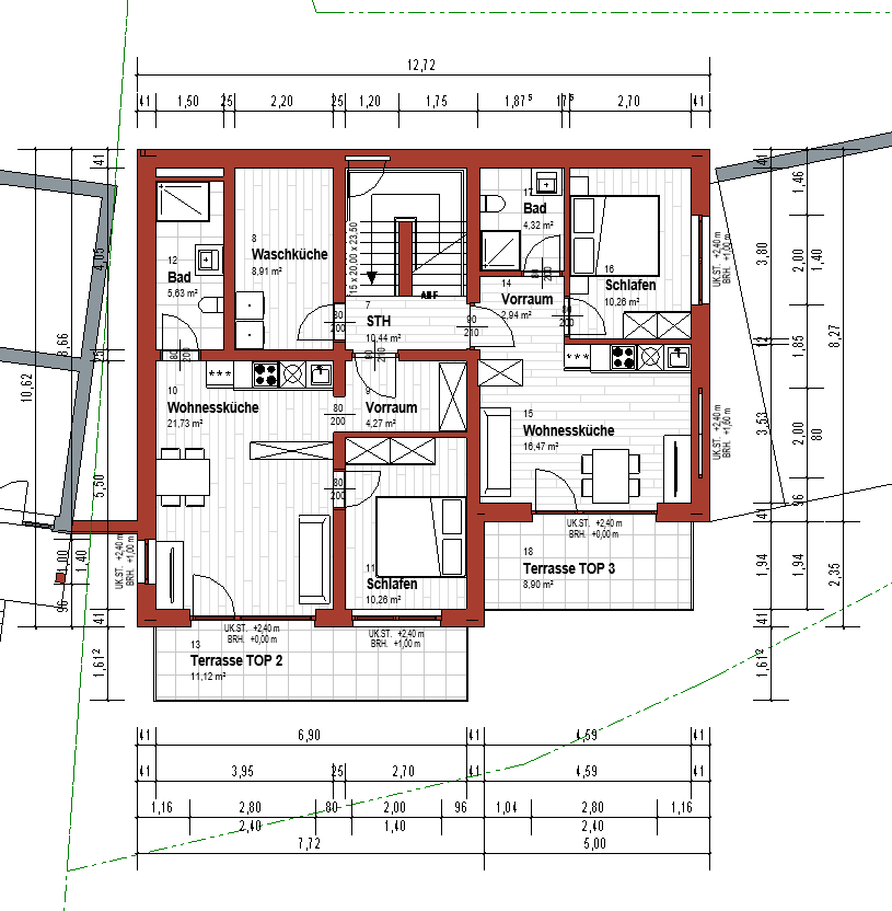 Planung mit Bemaßung